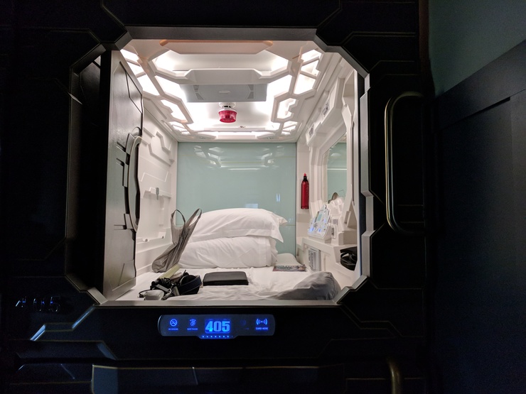 View from outside capsule