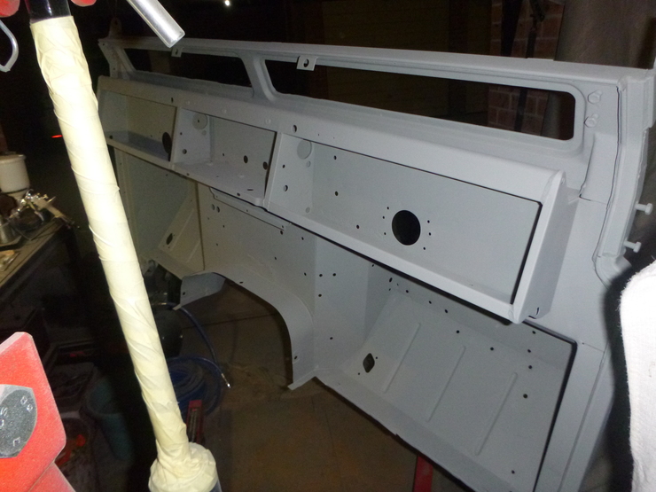 Bulkhead interior in primer