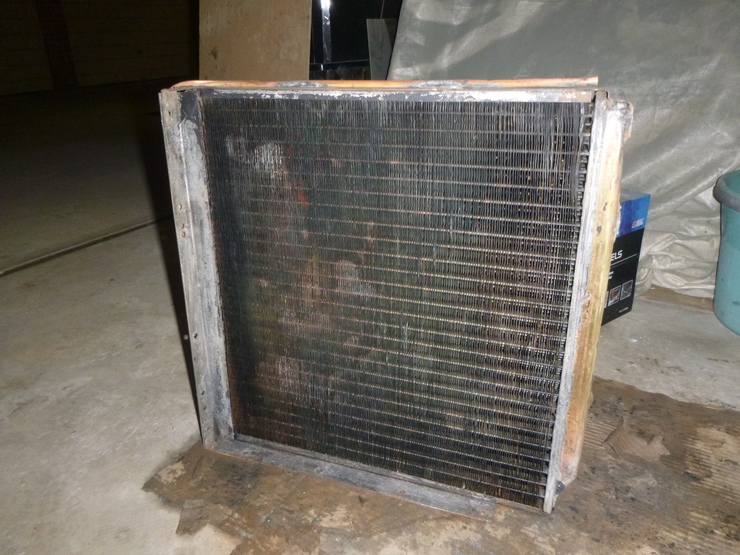 Front of radiator