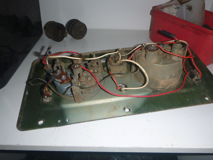 Rear of instrument panel after stripping