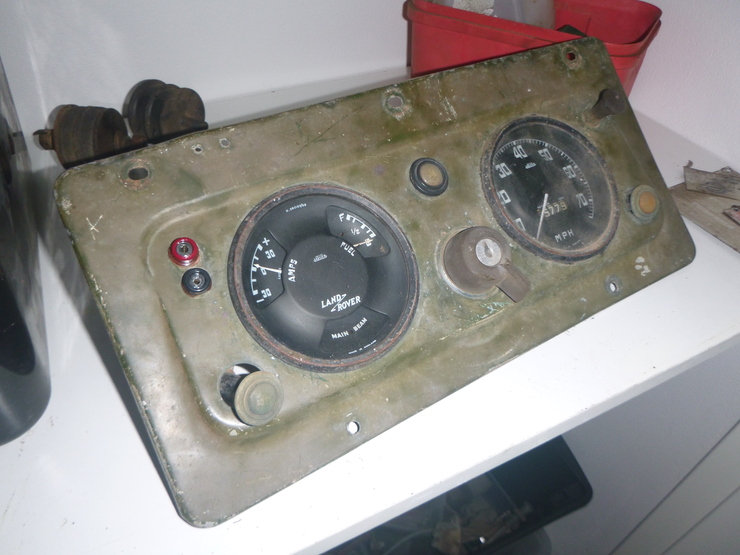 Front of instrument panel before stripping