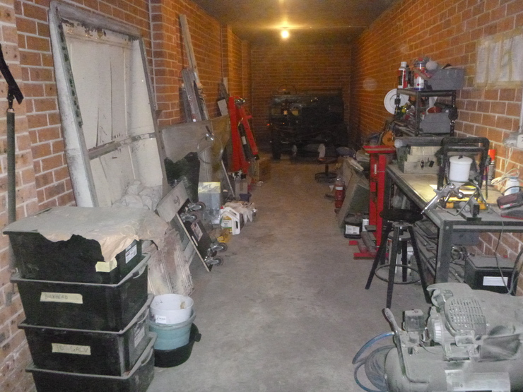 Overall shot of garage