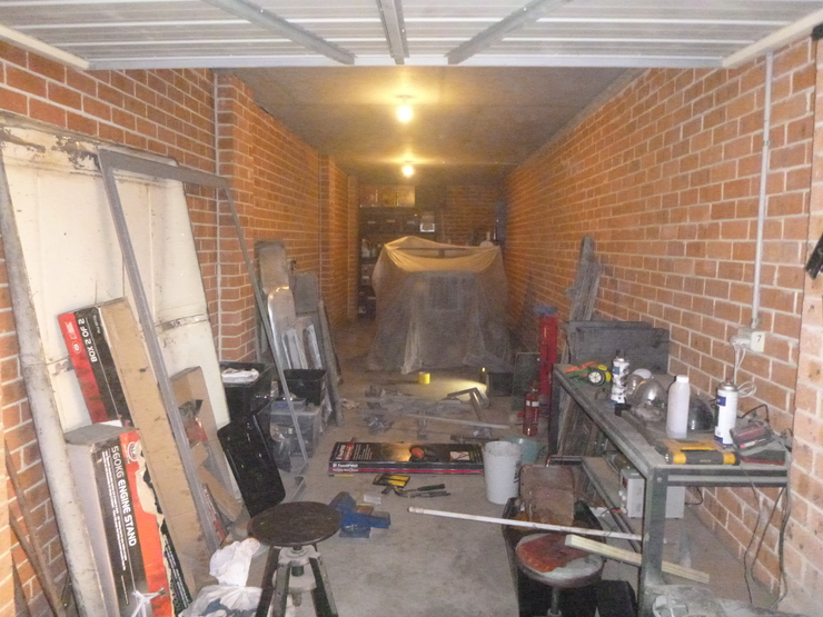 Overall shot of garage