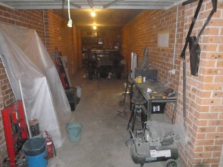 Overall shot of garage