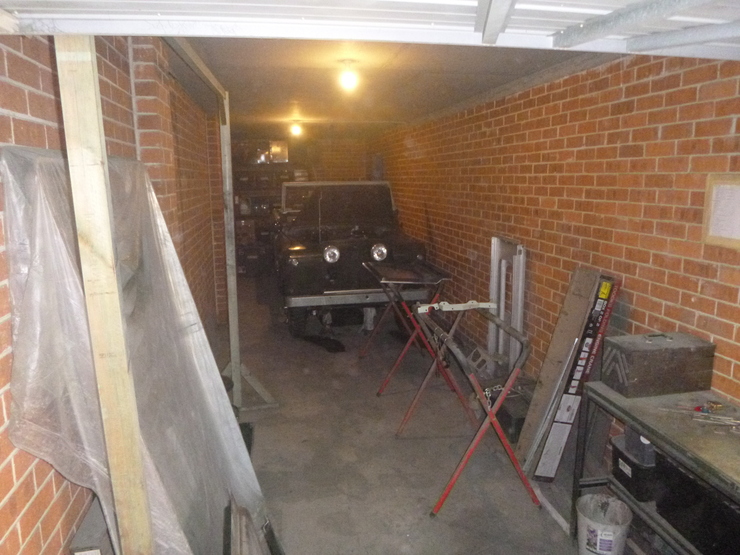 Overall shot of garage