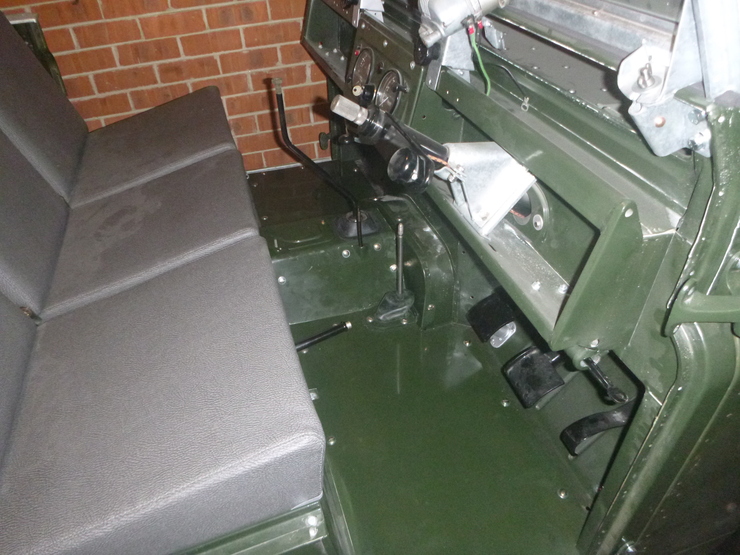 View of driver's side floor