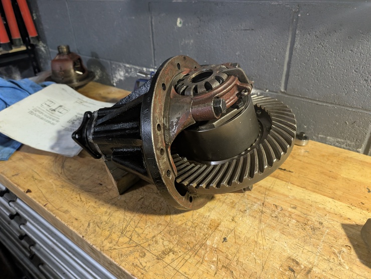 Mostly reassembled differential with Torsen unit